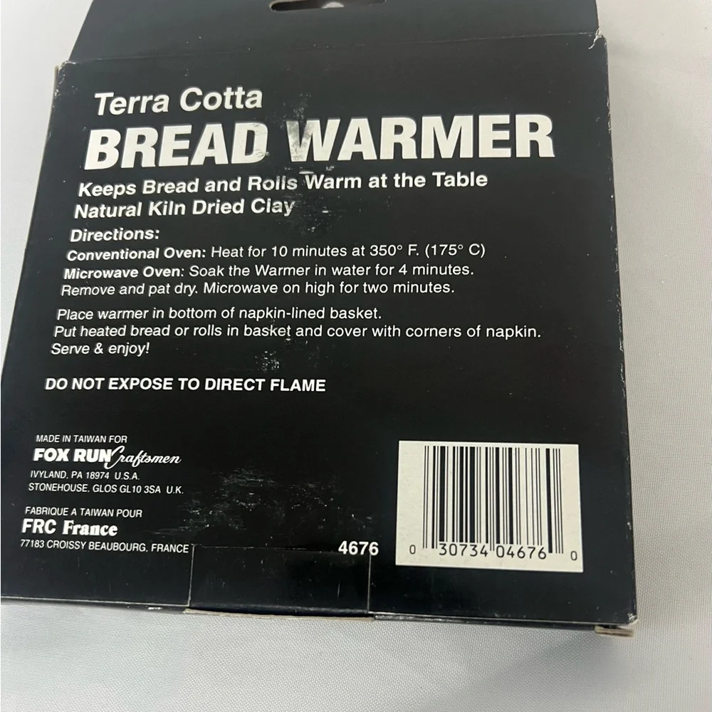 Vintage Heart Shaped Terra Cotta Bread Warmer for Bread or‎ Rolls In Box NIB